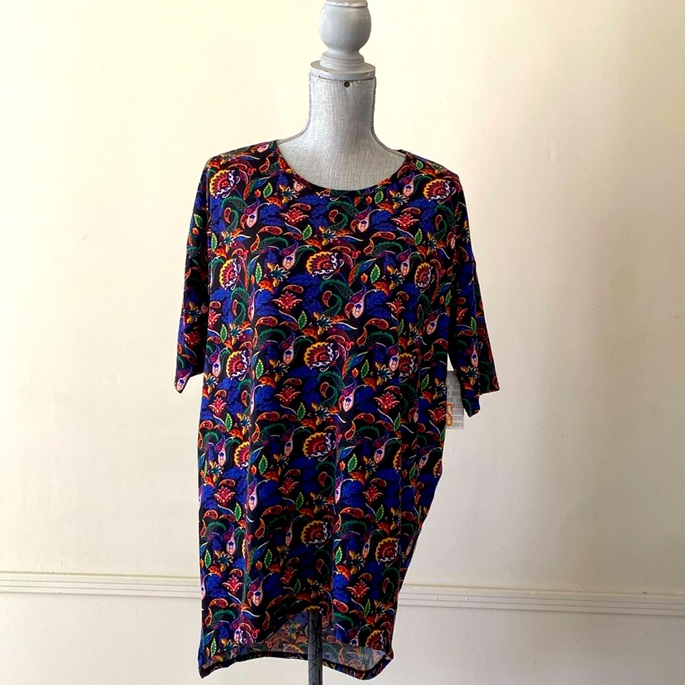 LuLaRoe “IRMA” HIGH-LOW TUNIC OVERSIZED TOP SIZE EXTRA SMALL 🌟NWT🌟